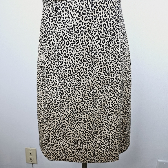 J. Crew Animal Print Sleeveless Sheath Dress, size 0 - Picture 6 of 14